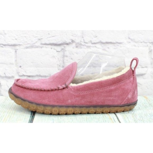 L.L. Bean Shoes - LL Bean Pink Suede Fleece Lined Mountain Moccasin Slippers Size 7 Medium